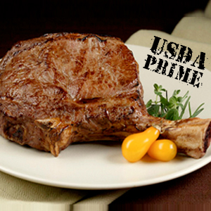 USDA Prime Bone-In Cowboy Ribeye Steaks, 2-24oz.