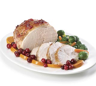 Harrison Poultry® Natural Turkey Breast Boned and Rolled for Table Carving 7-8lb., Oven Ready, with Stuffing and Gravy